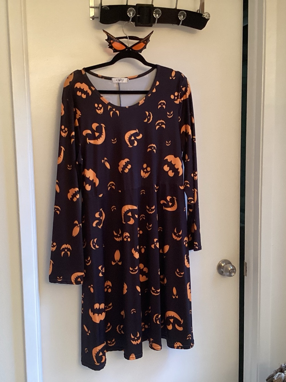 Halloween jack-o’-lantern motif dress Size XL